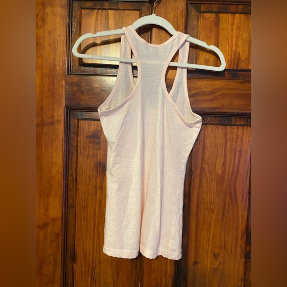 Miami Style Light Baby Pink Virginia Beach Racerback Tank V Neck Cotton Blend M - Picture 2 of 6